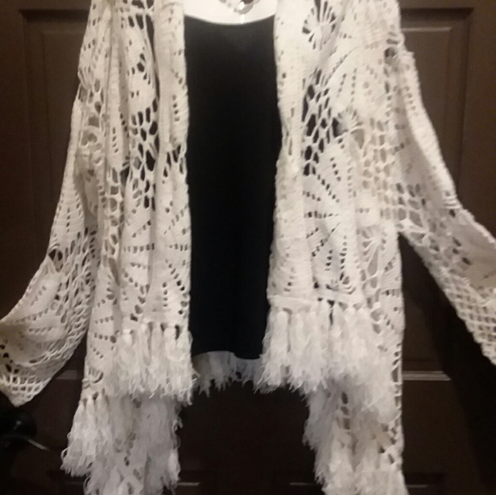 Torrid crochet sweater cardigan